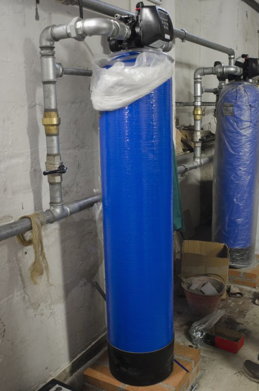 Water Softener System with Resin Bed